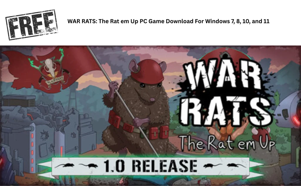 WAR RATS: The Rat em Up PC Game Download For Windows (7/8/10/11)